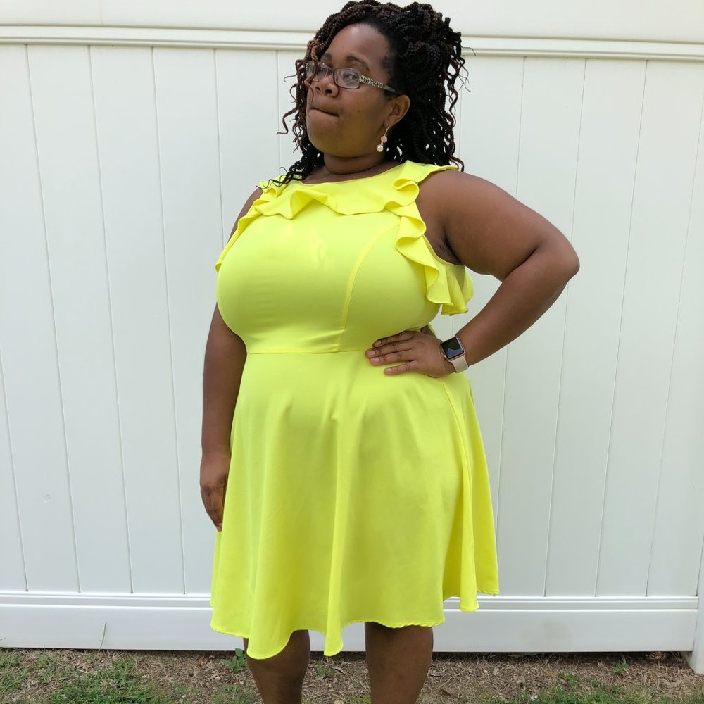 Citron Yellow Sleeveless Dress
